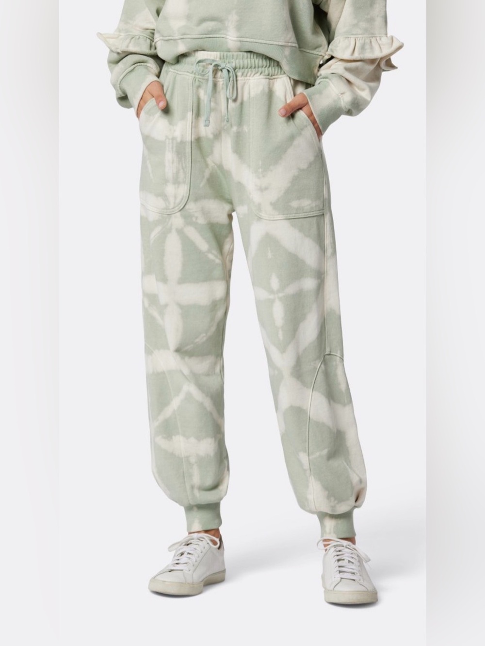 NWOT Soft Joie Witney Cotton Pant Buttercream Multi Green Size Small